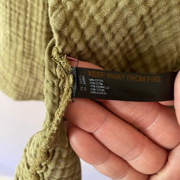 Anthropologie Olive Green V-Neck Wrap Long Sleeve Mini Dress Women's size XS - Picture 10 of 10